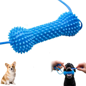 Dual-Action Canine Dental Prop, Dog Dental Chew Toy for Easier Teeth Brushing, Pet Oral Care for Small, Medium and Large Dogs