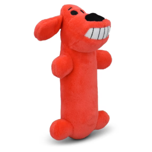 Multipet Smiling Loofa Plush Dog Toy with Squeaker, 6 inch, view 2